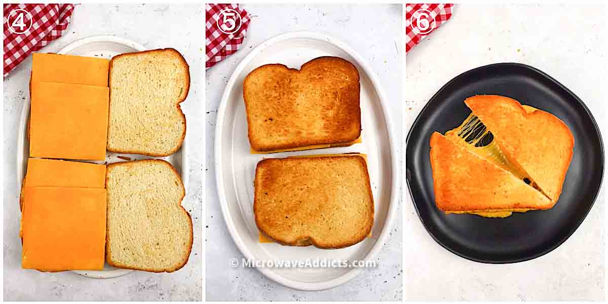 Grilled Cheese in Microwave (Microwave Grilled Cheese Recipe)